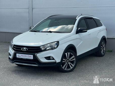 ВАЗ (Lada), Vesta, 1600, 122, бензин, универсал, механика, передний привод, среднее состояние, левый, белый, 1 277 000 ₽