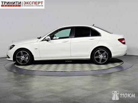 Mercedes, C-класс, 1800, 487, бензин, седан, автомат, задний привод, среднее состояние, левый, белый, 1 397 000 ₽